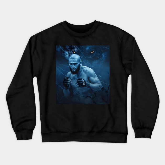 Khamzat 'Borz' Chimaev Crewneck Sweatshirt by Fit-Flex